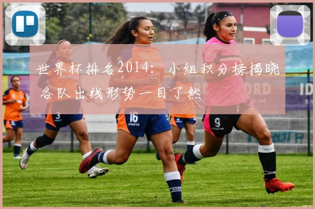 世界杯排名2014：小组积分榜揭晓 各队出线形势一目了然