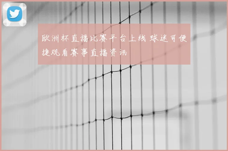 欧洲杯直播比赛平台上线 球迷可便捷观看赛事直播资讯